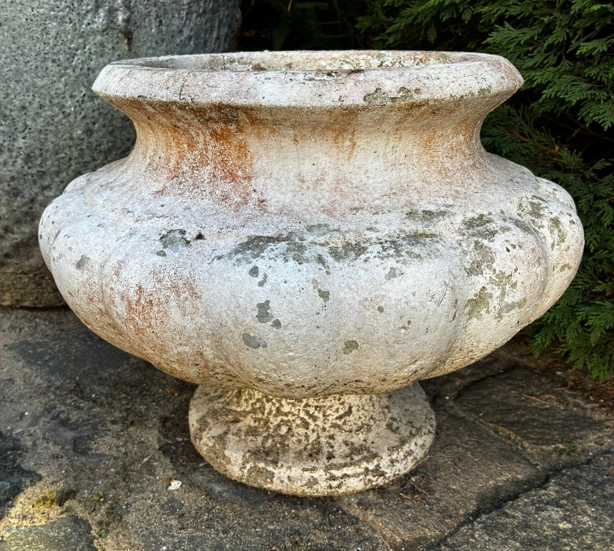 Pot de fleurs lourd, Jardin & Terrasse, Balcon, 25 à 40 cm, Rond, Béton