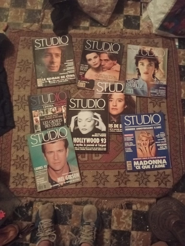 Vintage lot met filmstudiomagazines uit de jaren 90, Ophalen, Zo goed als nieuw, Film, Overige typen