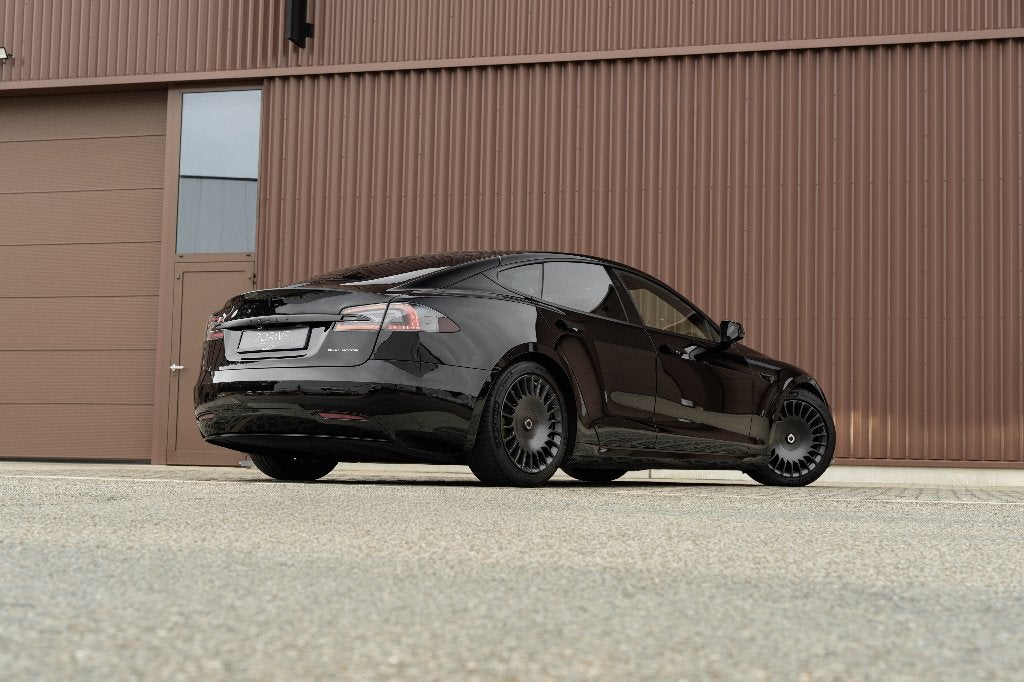 Tesla Model S 100 kWh Dual Motor Long Range | Aero Razor, Auto's, 398 kW, Model S, Zwart, Leder