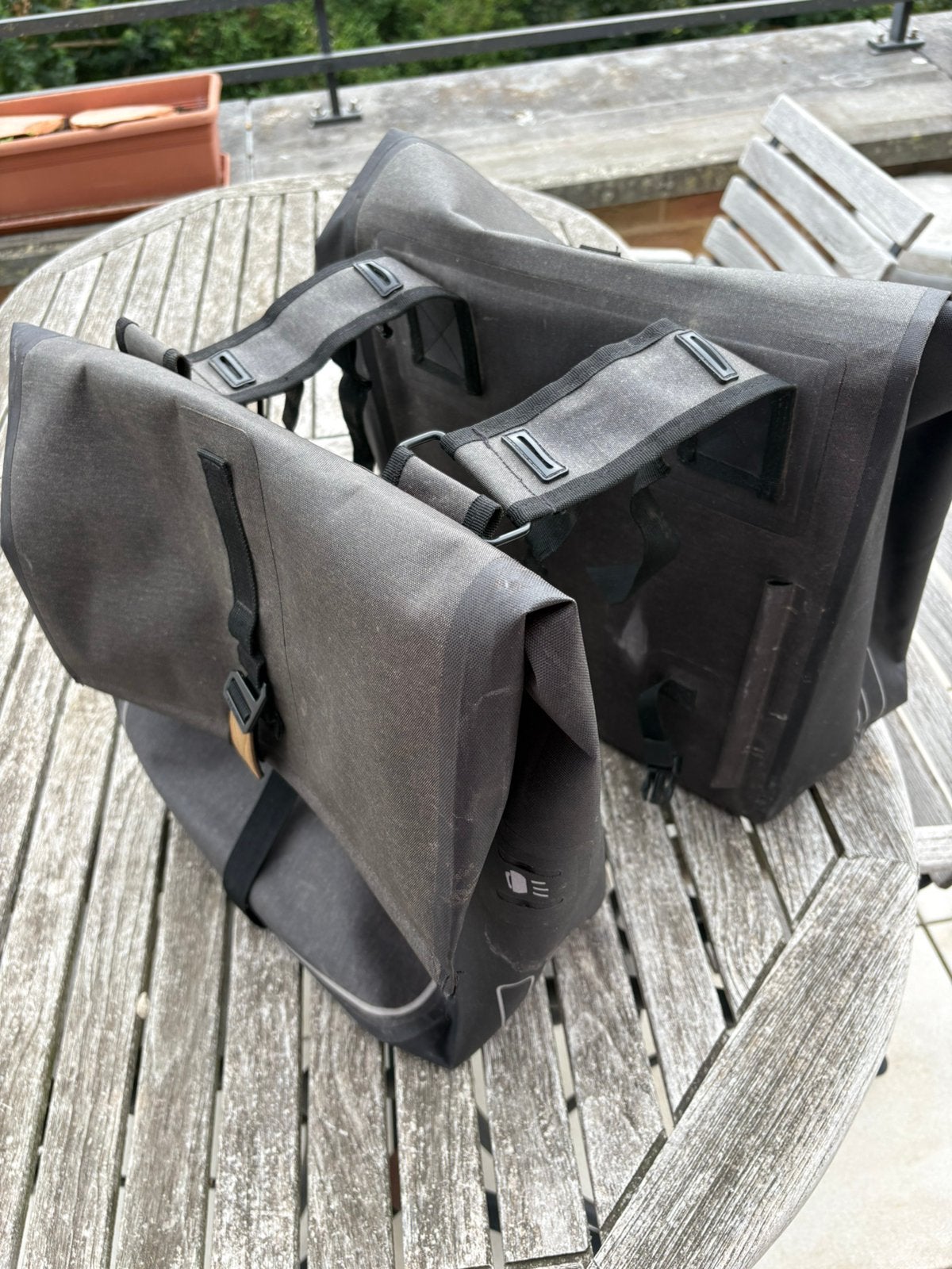 Sacoches double pour vélo noir, Vélos & Vélomoteurs, Enlèvement, Comme neuf