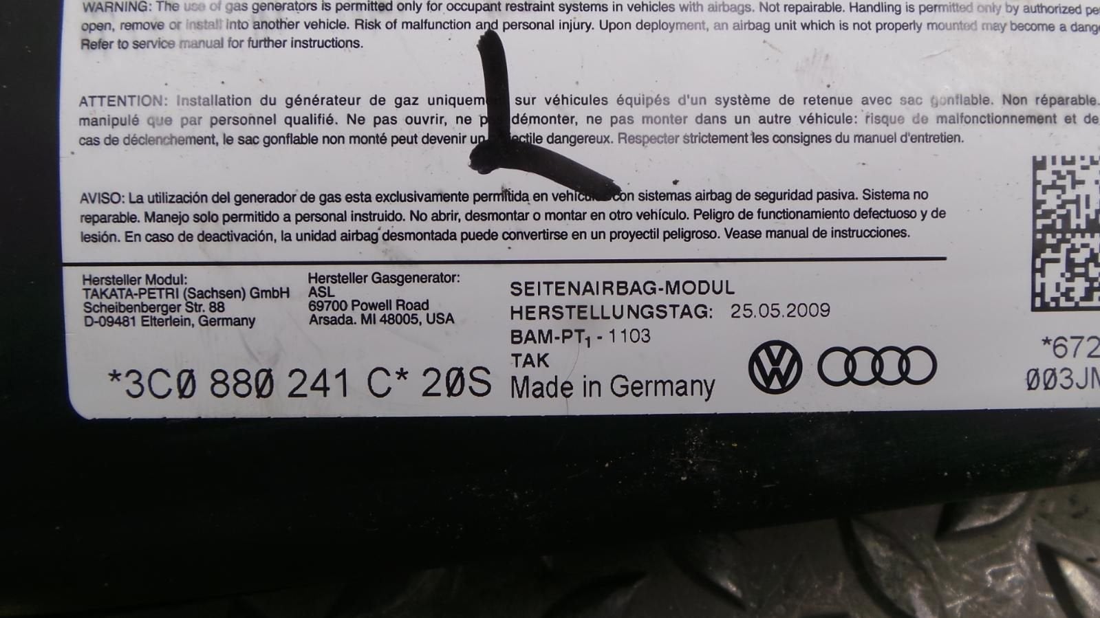 VOLKSWAGEN PASSAT 2.0 TDI Trendl. Blue AIRBAG LINKS 2009, Ophalen of Verzenden, Gebruikt, ARN erkend