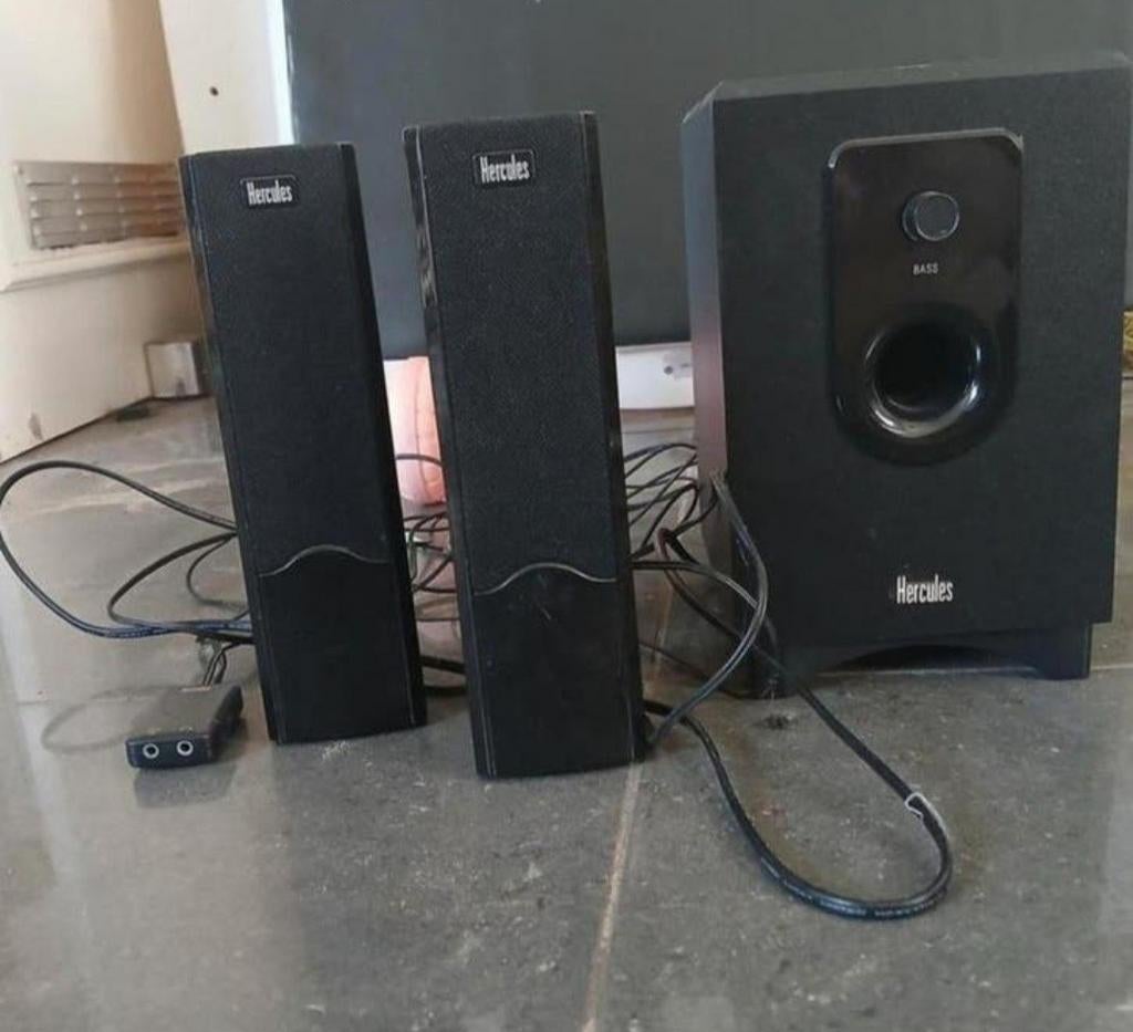Hercules speakers, Computers en Software, Pc speakers, Ophalen, Zo goed als nieuw, HERCULES