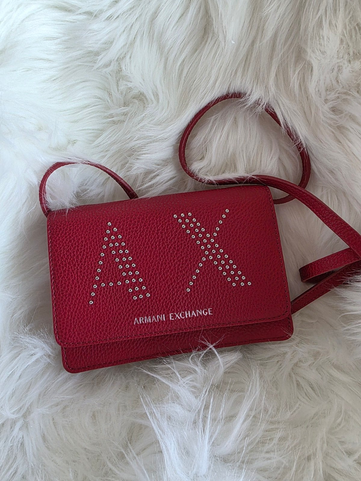 Mini tasje Armani Exchange, Handtassen en Accessoires, Tassen | Damestassen, Verzenden, Nieuw, Rood, Schoudertasje