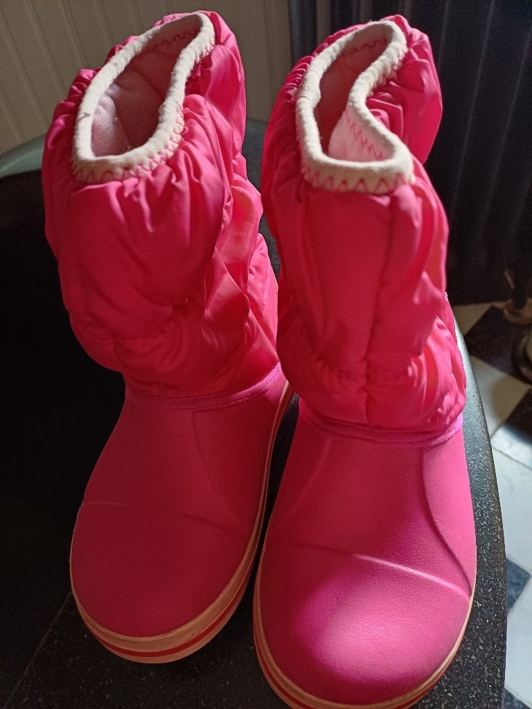 sneeuwlaarzen kinderen maat 27-28, Gebruikt, Meisje, Ophalen of Verzenden, Laarzen