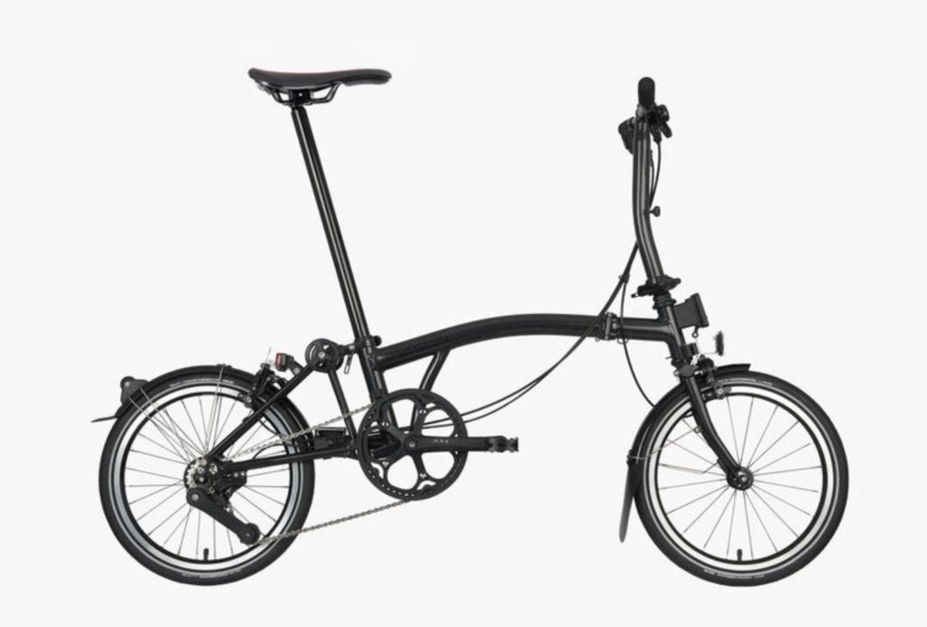 Brompton P-LINE S4L Folding Bike with Titanium Ends, Ophalen, Brompton, Velgrem, 14 tot 16 inch