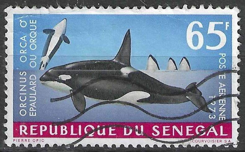 Senegal 1973 - Yvert 126PA - Walvisachtigen - Orka (ST), Verzenden, Gestempeld