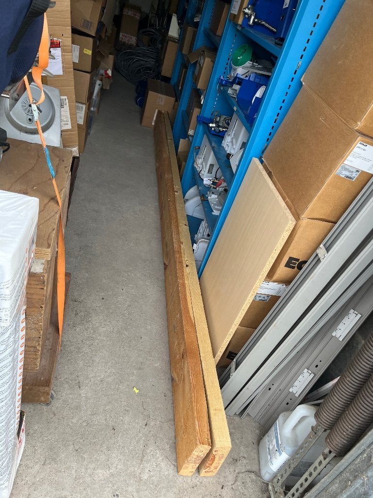 3 houten balken grenen 200x50 lengte 330cm, Ophalen, Grenen, Nieuw, Balk