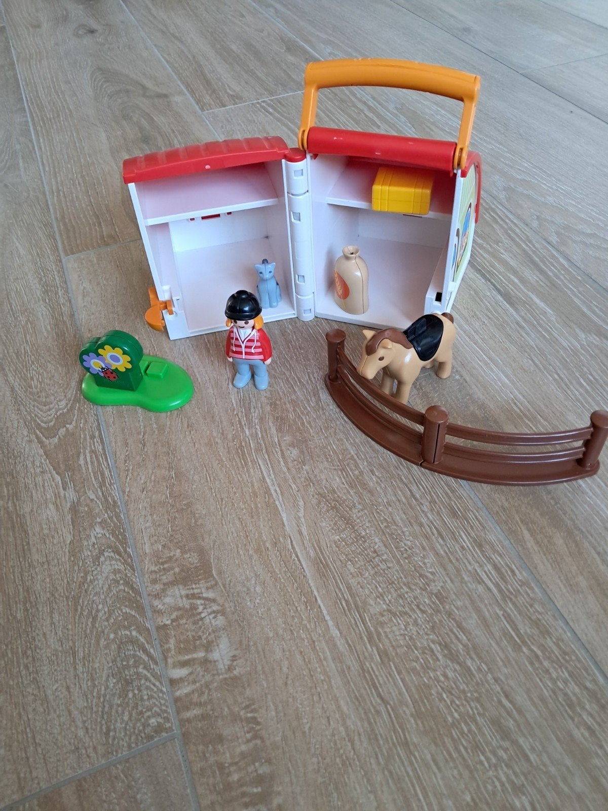 Playmobil 1-2-3 Meeneem-manege set 70180, Gebouw, Losse onderdelen, 1.2.3, Ophalen of Verzenden