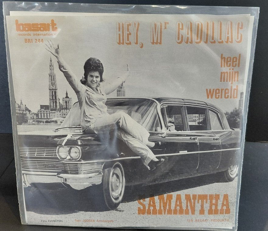 Singel  Samantha ‎– Hey, Mr Cadillac, Cd's en Dvd's, Vinyl | Nederlandstalig, Ophalen of Verzenden, Gebruikt, 7 inch