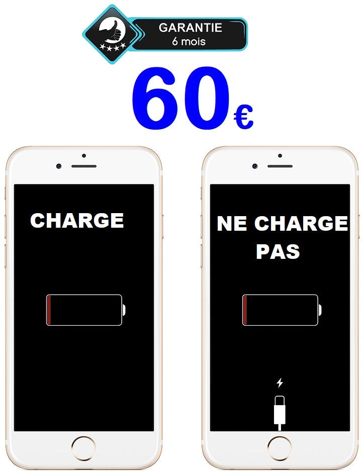 iPhone XS ne charge pas? Réparation pas cher, Garantie, Enlèvement, Apple