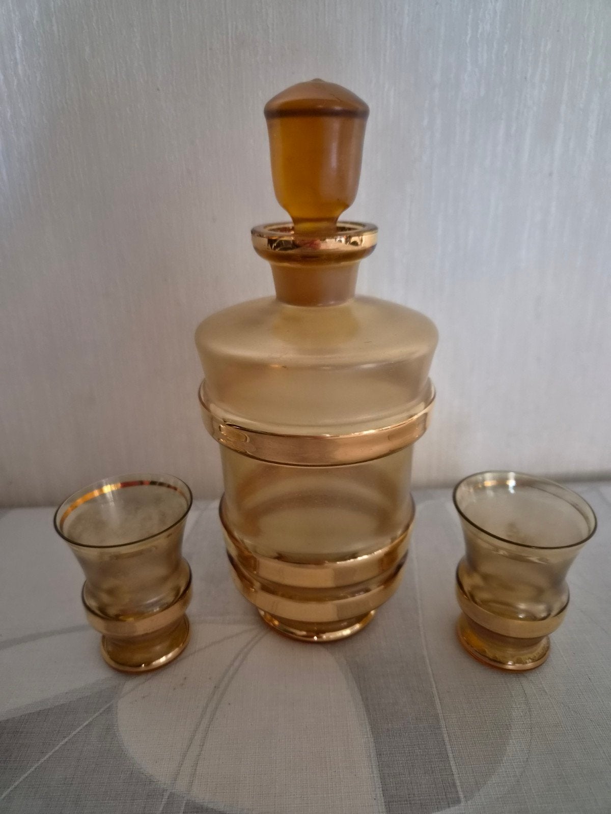 vintage likeur glaasjes met karaf, Antiek en Kunst, Ophalen of Verzenden