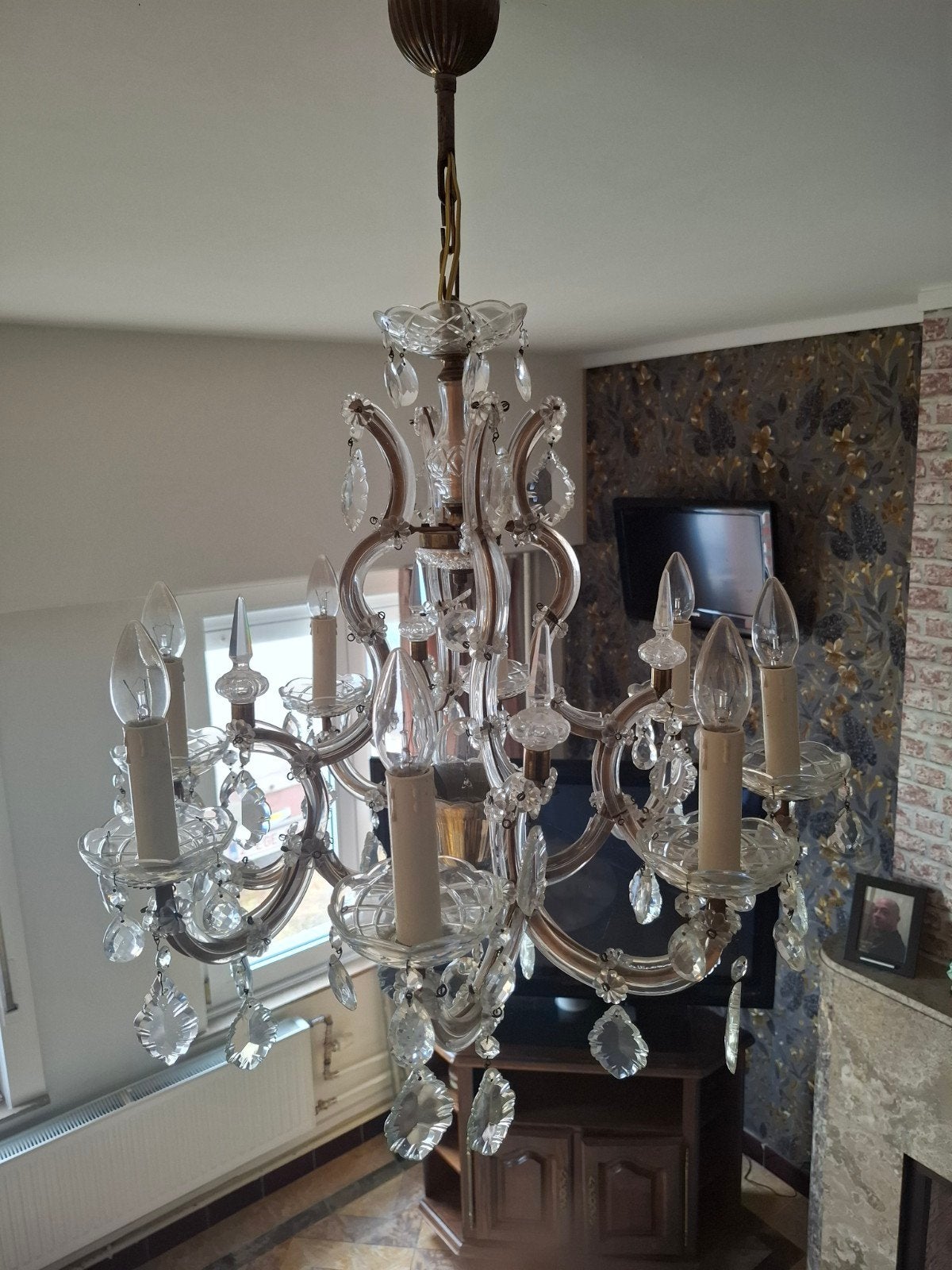 Kroonluchter / luster kristal, Ophalen, Gebruikt