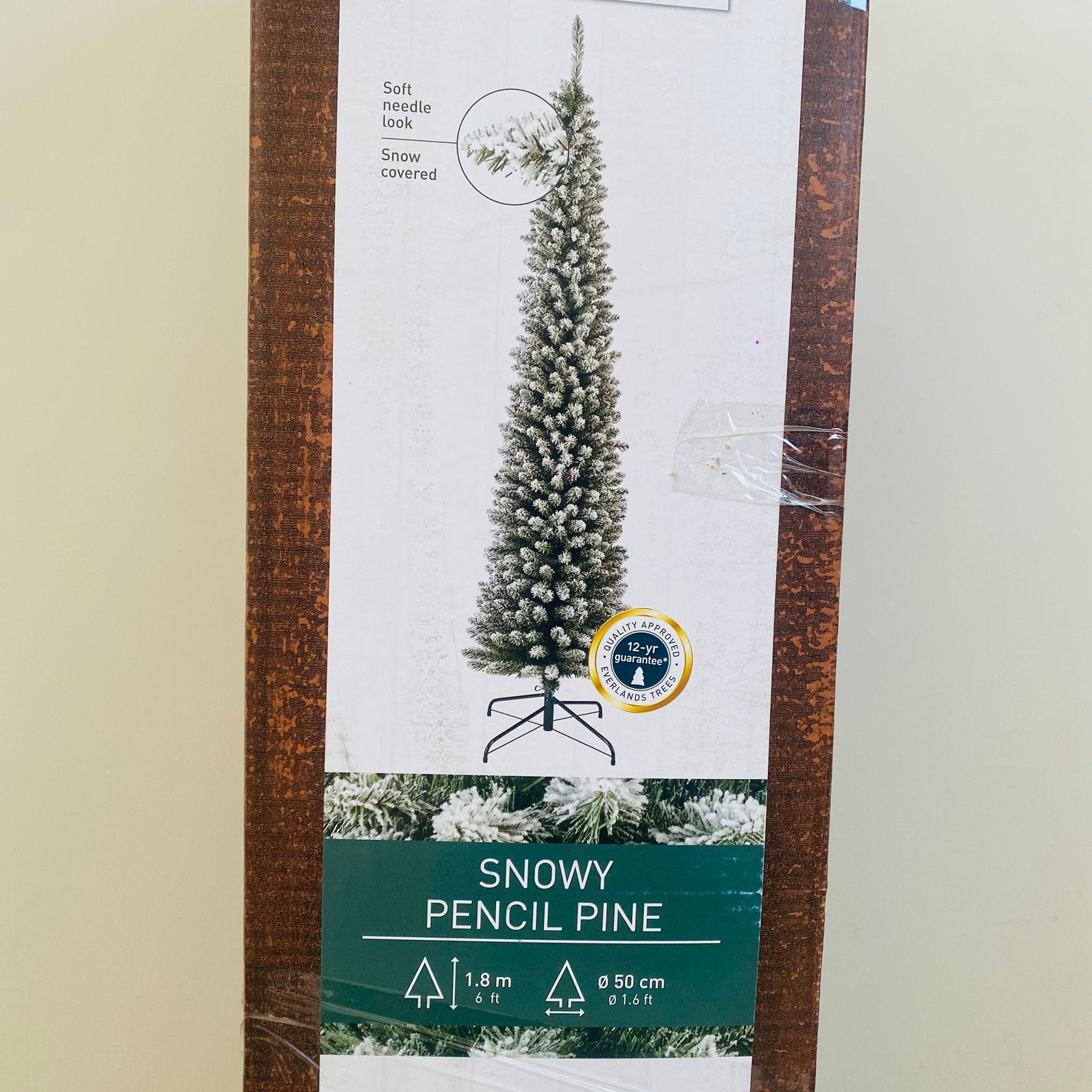 Kerstboom 1m80 hoog/50cm breed, Ophalen, Zo goed als nieuw