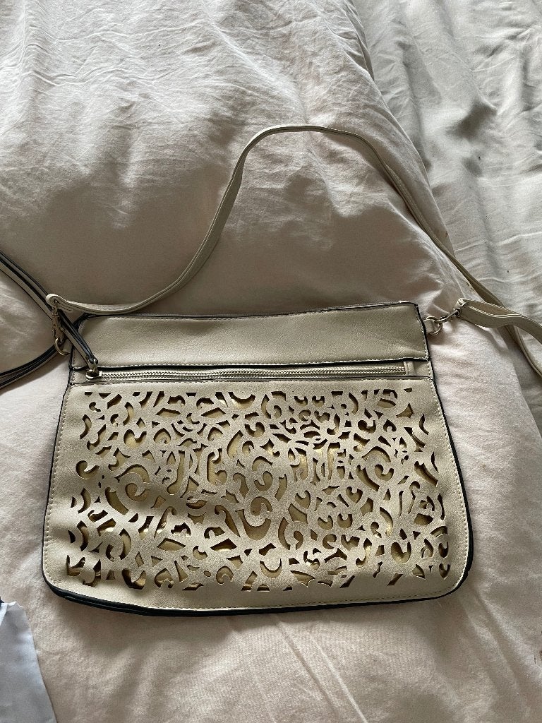 sac, Bijoux, Sacs & Beauté, Enlèvement ou Envoi, Comme neuf, Beige, Sac à bandoulière