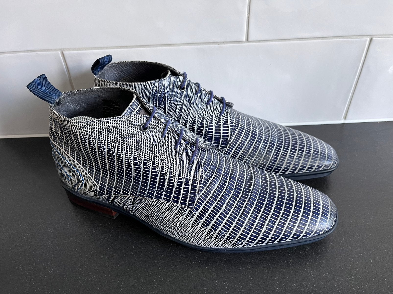 Floris van Bommel herenschoenen maat 10.5 /45 H, Enlèvement ou Envoi, Autres couleurs, Chaussures à lacets, Comme neuf