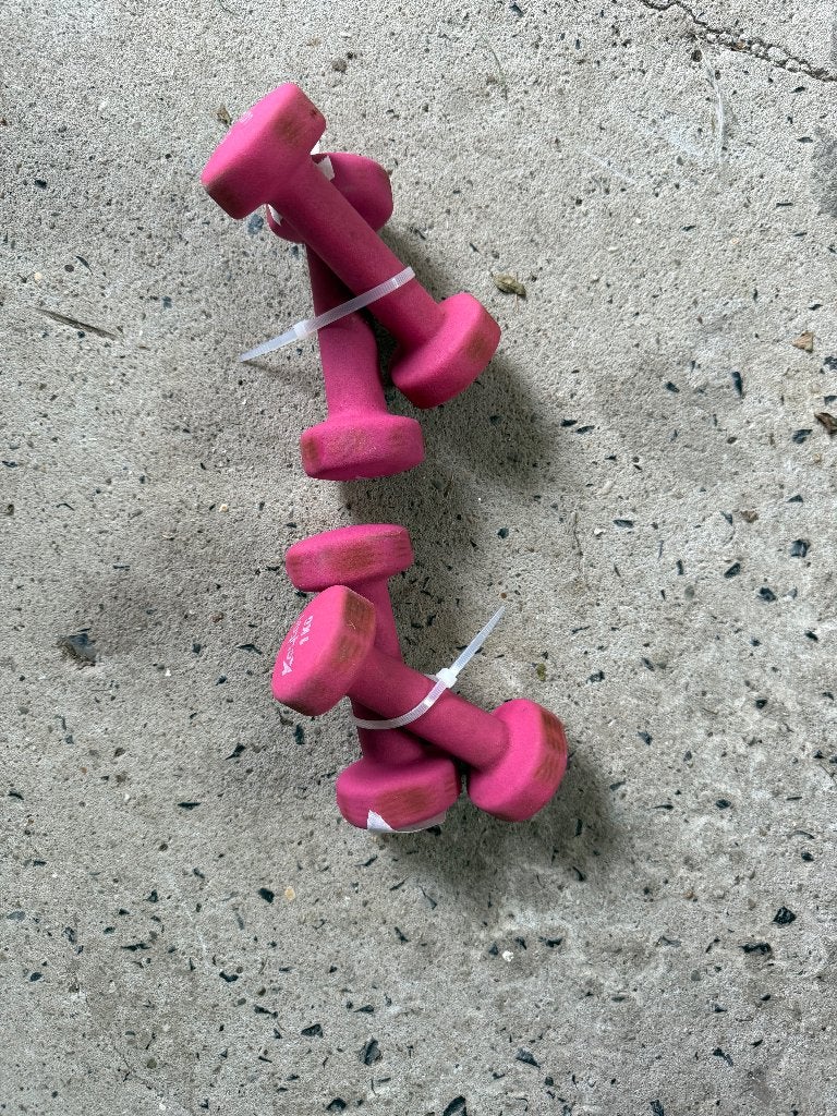 Halters 1 kg roze, Ophalen, Gebruikt