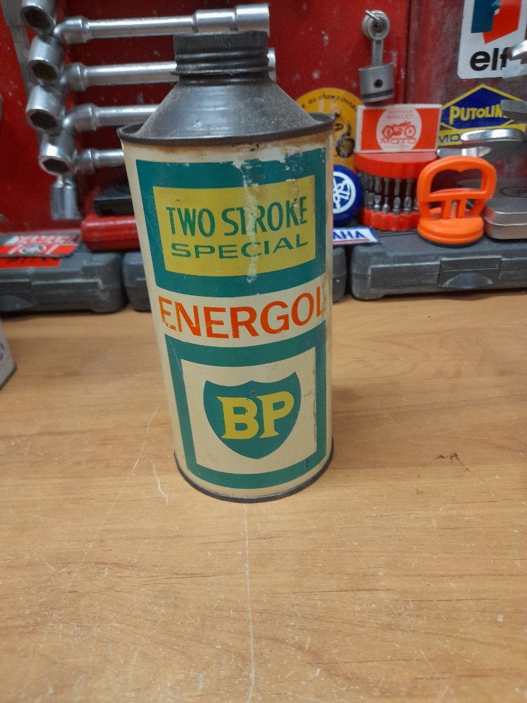 oude lege oliekan BP Energol 2-takt speciaal, Verzenden, Gebruikt, Overige typen