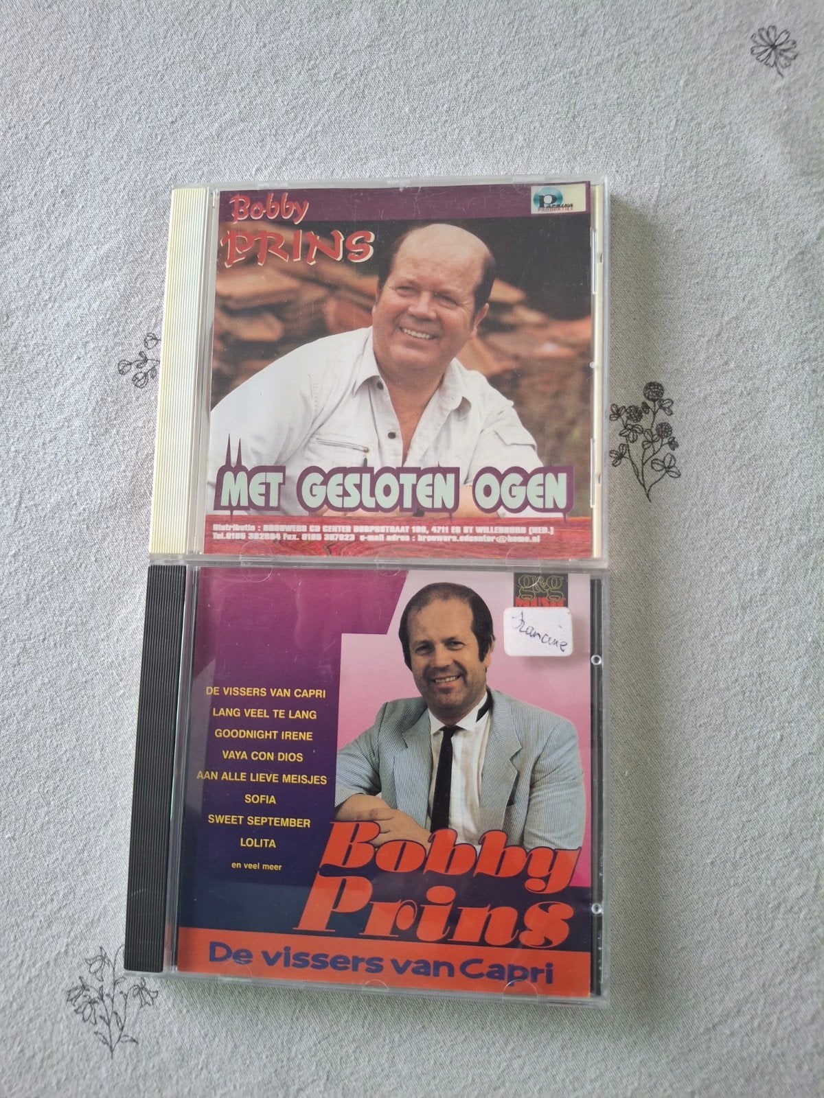 cds bobby prins 1.5 euro per cd, Ophalen of Verzenden