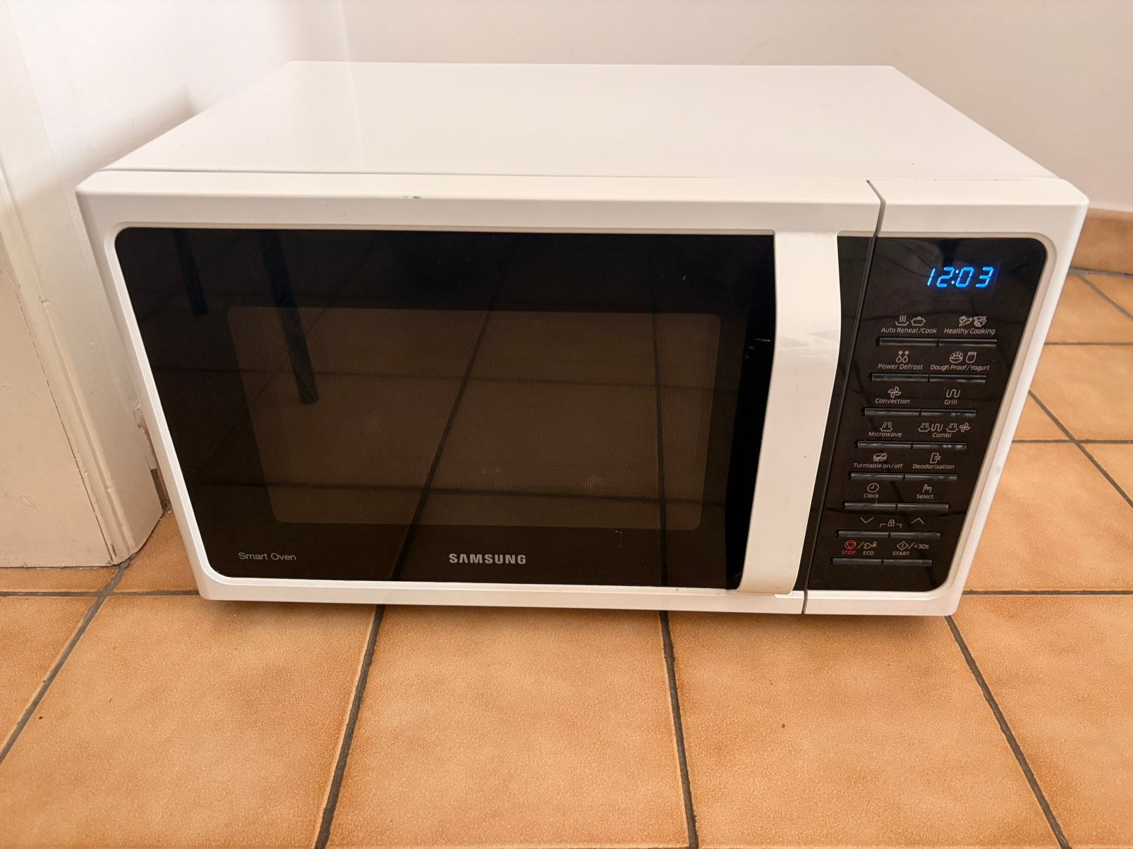 Samsung smart oven combiné 28L avec Grill, Elektronische apparatuur, Microgolfovens, Ophalen, Zo goed als nieuw, Draaiplateau