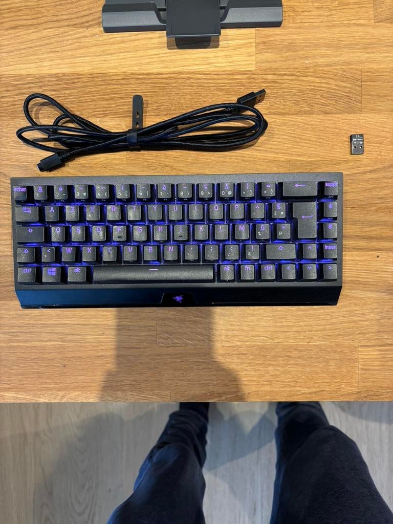 Razer Blackwidow Hyperspeed, Computers en Software, Toetsenborden, Ophalen, Numeriek, Zo goed als nieuw, Bedraad