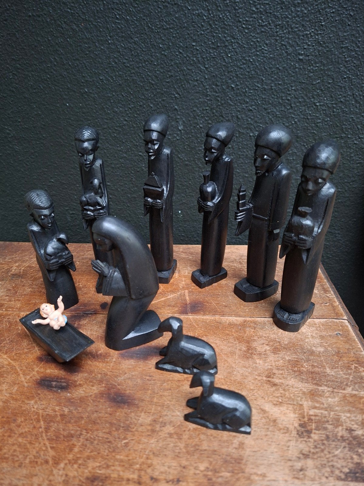kerststalfiguren in hout, Diversen, Ophalen of Verzenden