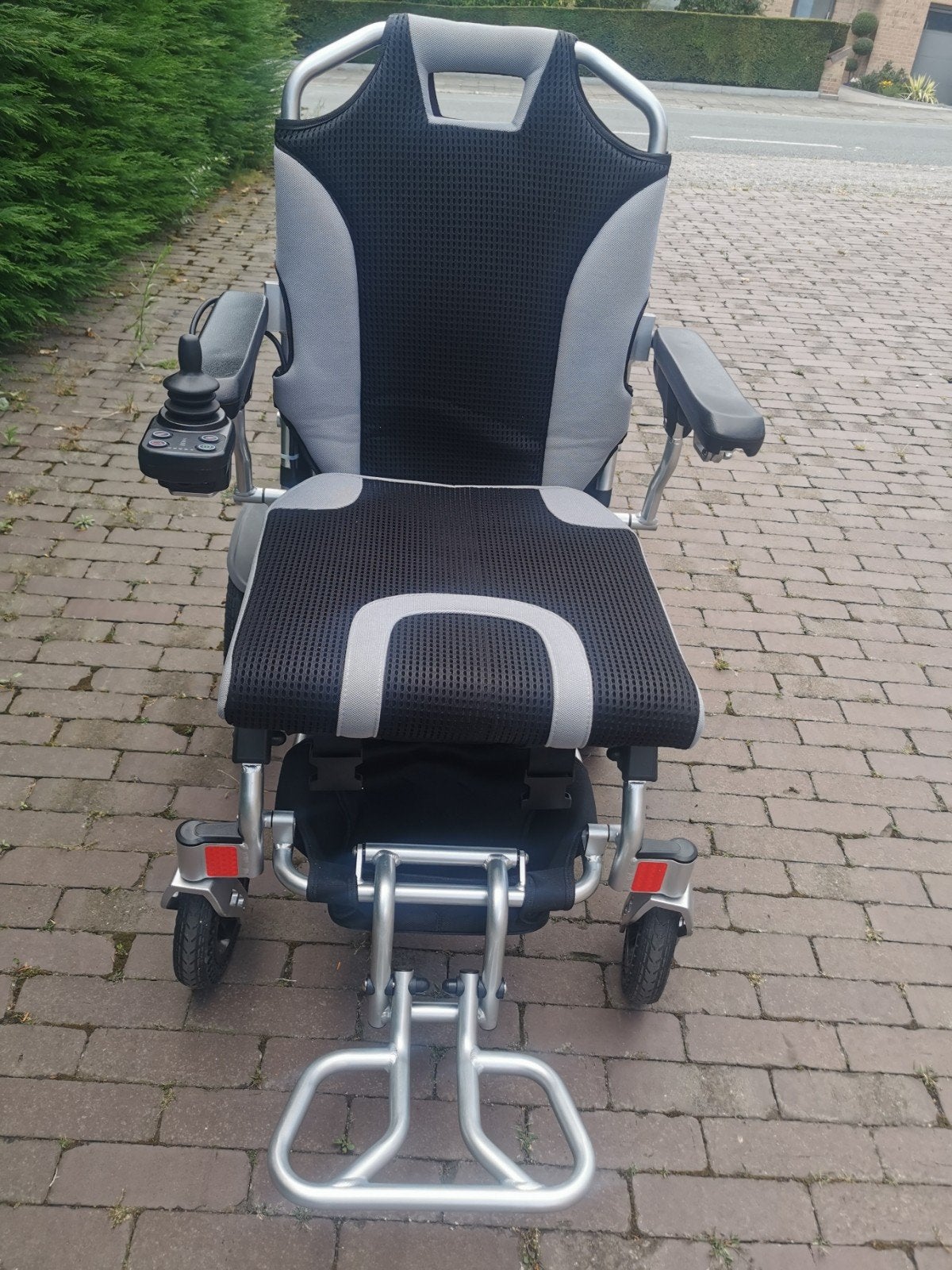 plooibaar elektrische rolstoel opvouwbare topstaat0487400750, Diversen, Rolstoelen, Zo goed als nieuw, Elektrische rolstoel, Inklapbaar