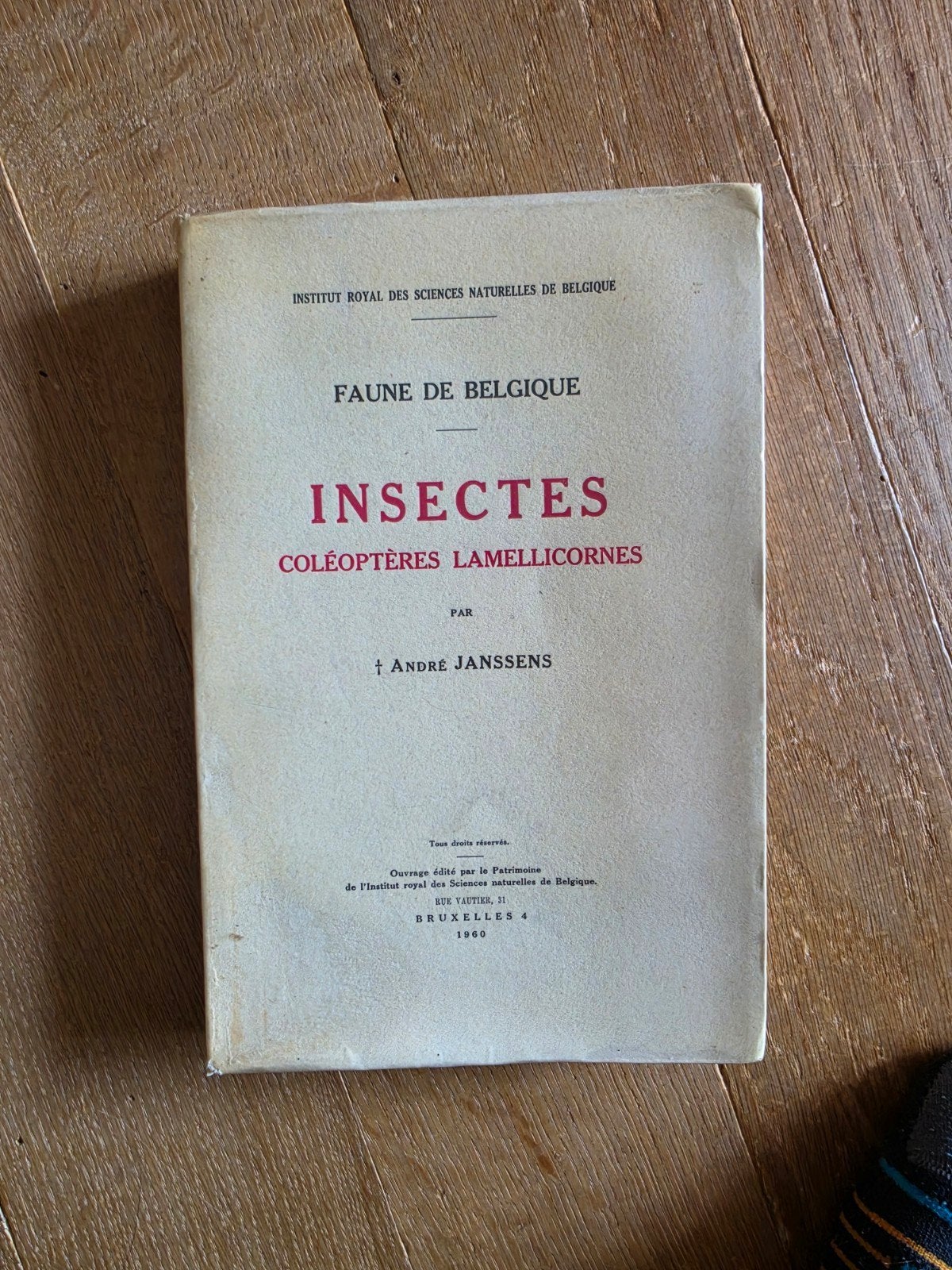 Insectes - Faune de Belgique, Enlèvement