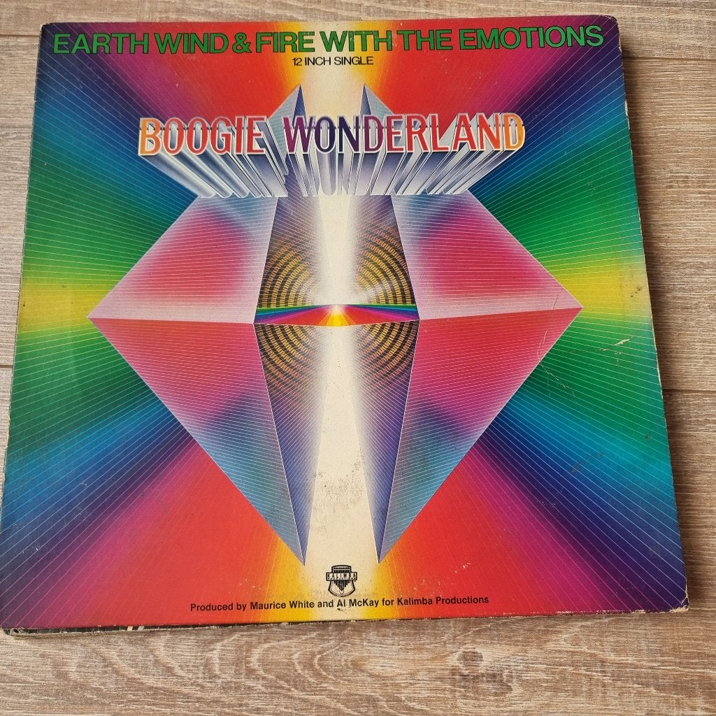 12" Earth Wind & Fire With The Emotions – Boogie Wonderland, CD & DVD, Vinyles Singles, Enlèvement ou Envoi, Utilisé, 12 pouces