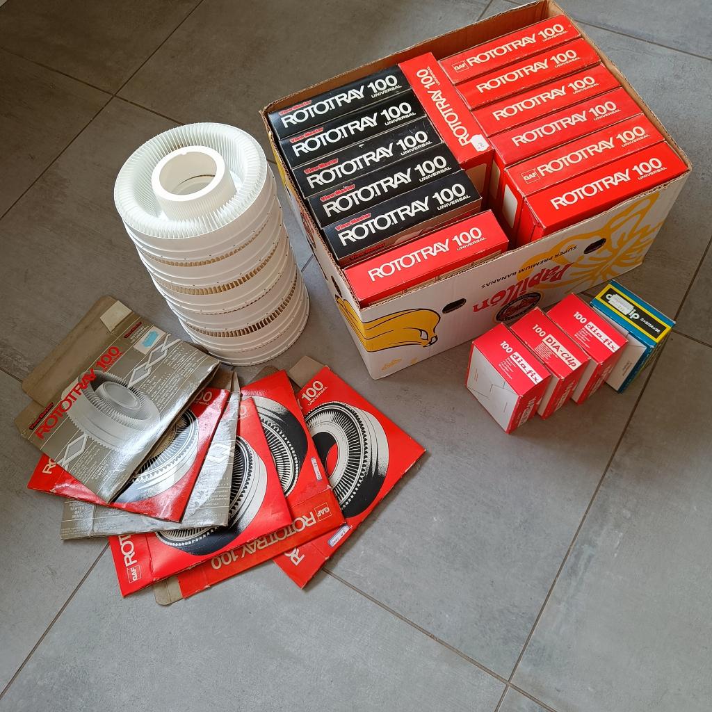 dia-accessoires sleden raampjes Vintage projector lamp SAIPE, Ophalen of Verzenden, Zo goed als nieuw