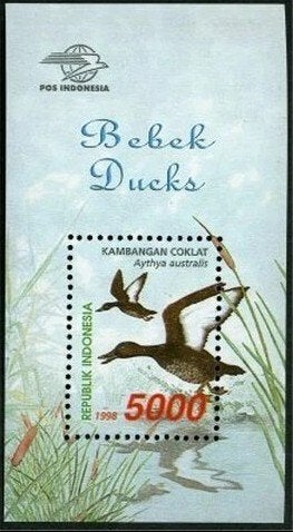 Indonésie 1998, bloc-feuillet « Canards », Michel : B-140,, Timbres & Monnaies, Envoi, Non oblitéré, Animal et Nature