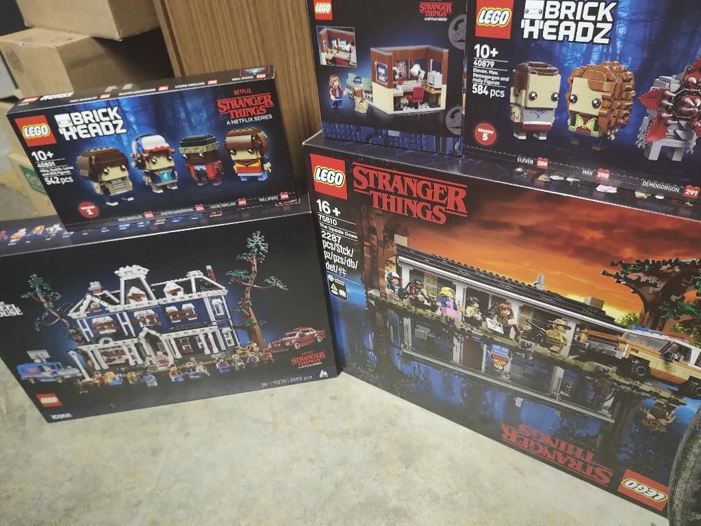 Lot lego Stranger Things 75810, 11370, 40891, 40801, 40879, Ophalen of Verzenden, Nieuw, Complete set, Lego