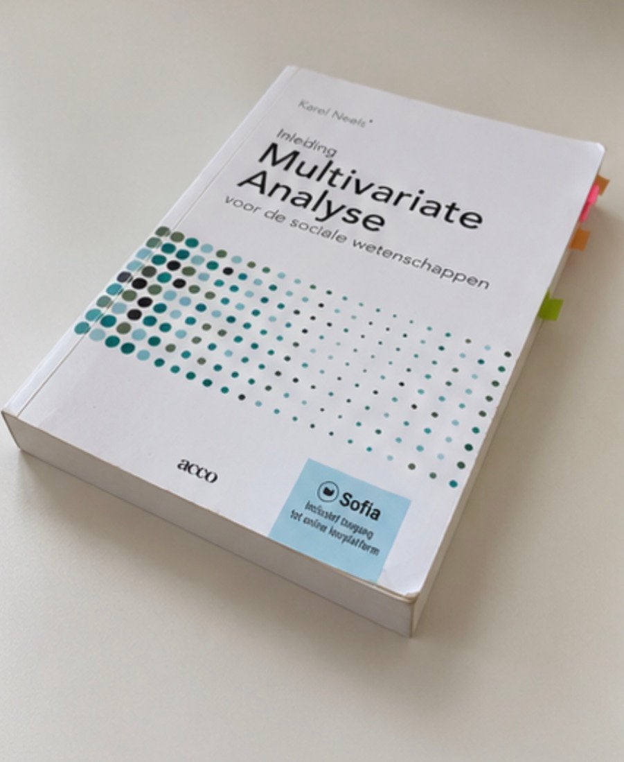 Karel Neels - Inleidng Multivariate analyse, Boeken, Ophalen of Verzenden, Karel Neels