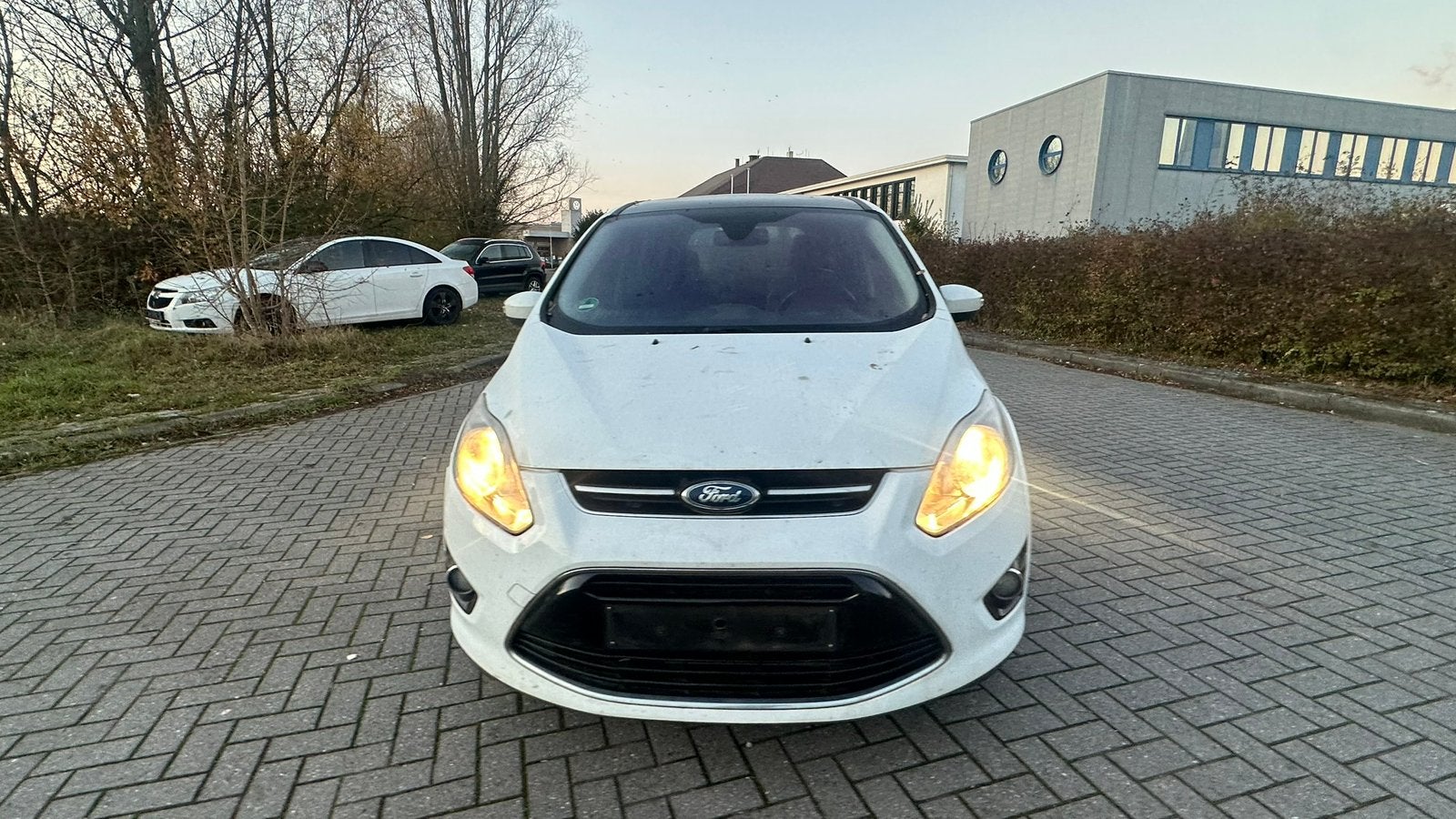 Ford grand-CMax * 1.0i* 2013* 266.000km* 7P*A/C, Auto's, Ford, Euro 5, Monovolume, Wit, Leder