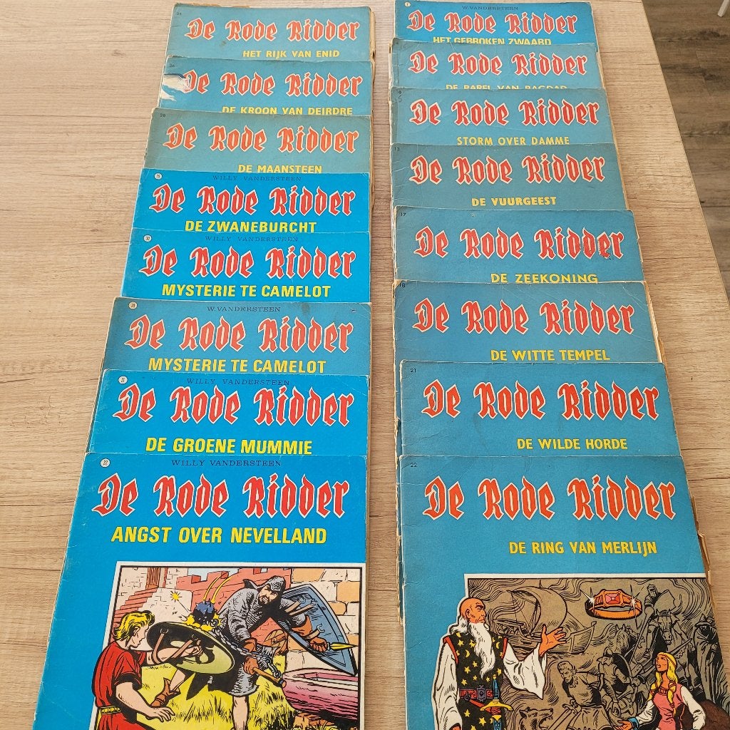 collectie De Rode Ridder 113 stuks, Meerdere stripboeken, Ophalen, Gelezen, Willy Vandersteen