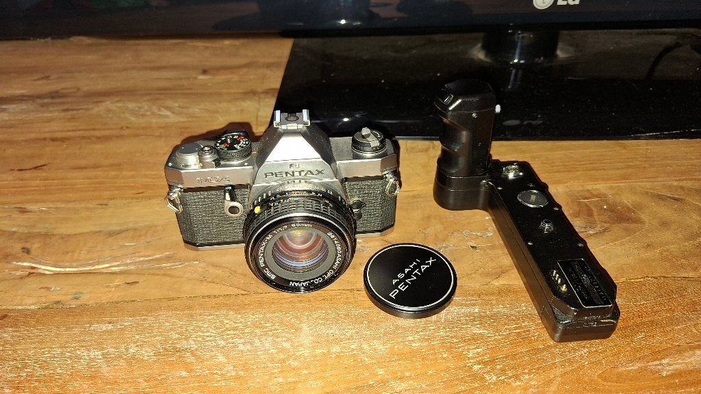 Analoge camera Pentax MX met winder, TV, Hi-fi & Vidéo, Appareils photo analogiques, Enlèvement ou Envoi, Utilisé, Reflex miroir