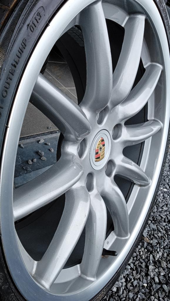 19 d alu velgen + banden (nw)porsche, type gt3, Auto-onderdelen, Banden en Velgen, Ophalen, 19 inch, Zomerbanden, Banden en Velgen