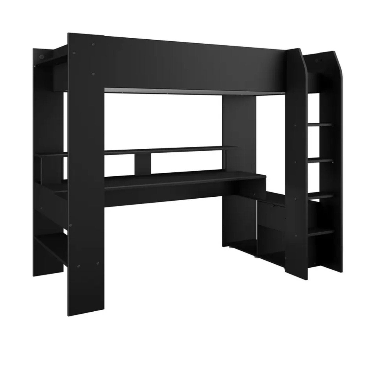 WEBA hoogslaper met bureau & LED verlichting - Kinderbed, Enlèvement, Lit mezzanine