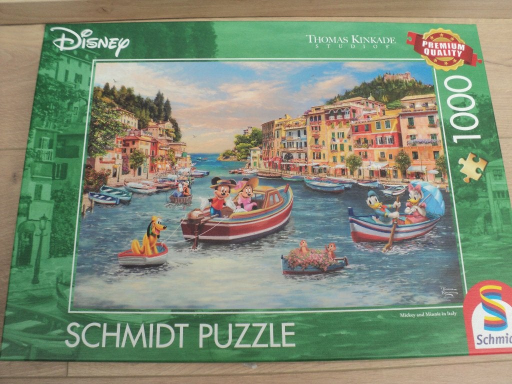 Puzzles de Thomas Kinkade Disney Schmidt, Enlèvement ou Envoi, 500 à 1500 pièces, Comme neuf, Puzzle