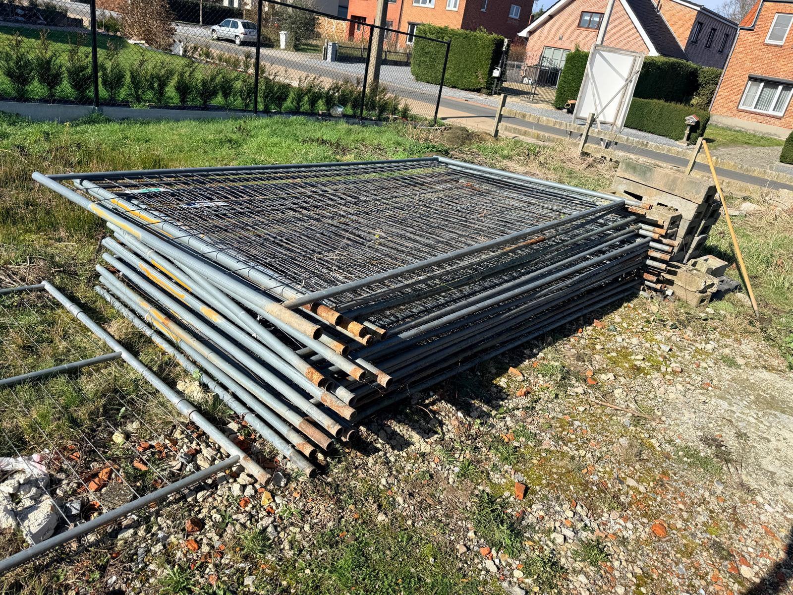 Clôtures de construction et accessoires, Enlèvement, Utilisé