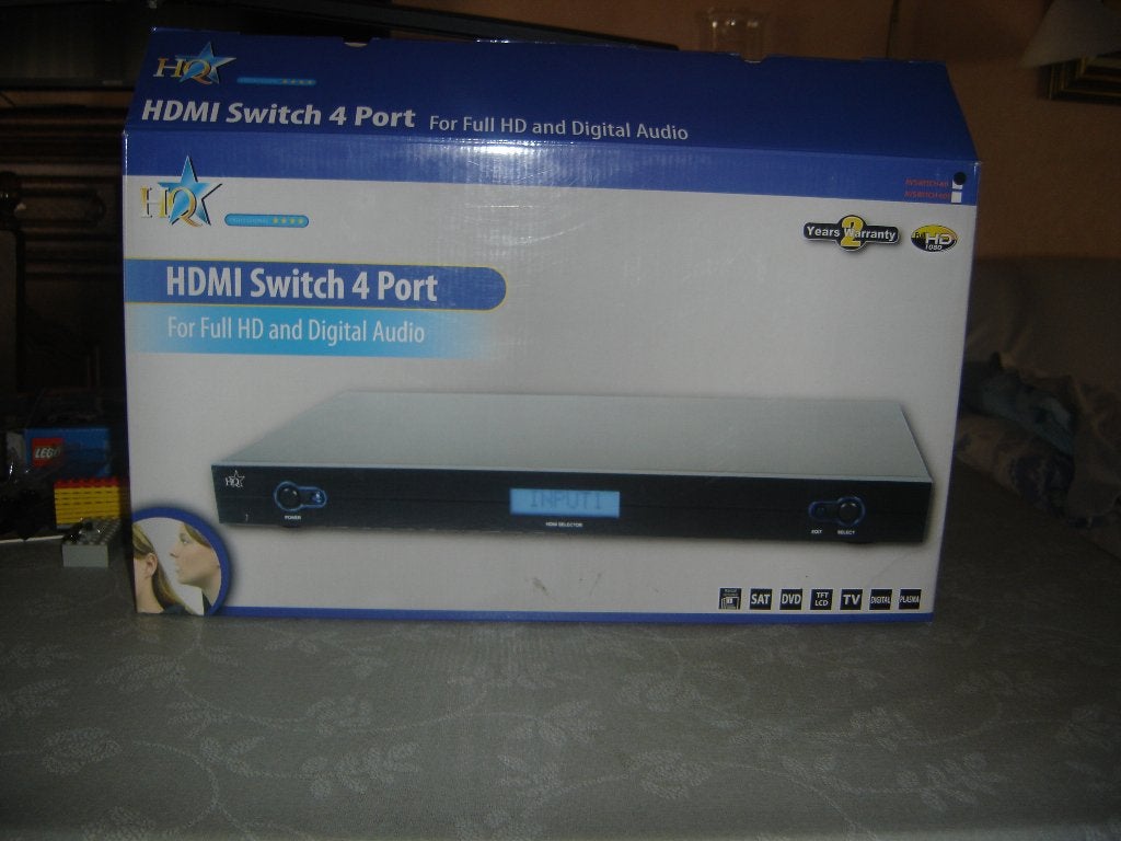 HQ AV switch-60&60s luxe 4 ports hdmi schakelaar, Ophalen, Nieuw