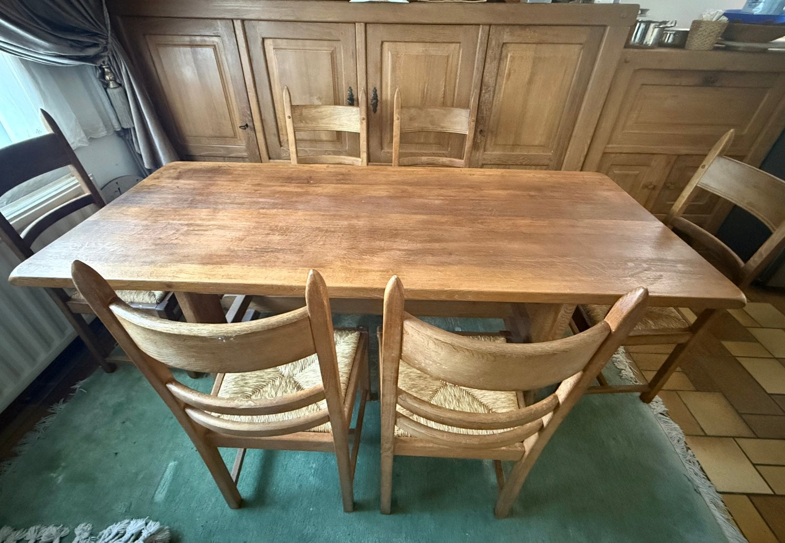 Table avec 6 chaises, Enlèvement, Comme neuf