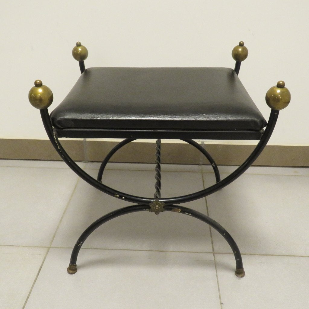 Repose-pieds français  1950 Maison Jansen Jacques Adnet, Enlèvement ou Envoi