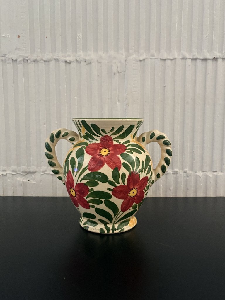 Vase vintage en céramique peinte à la main, Envoi
