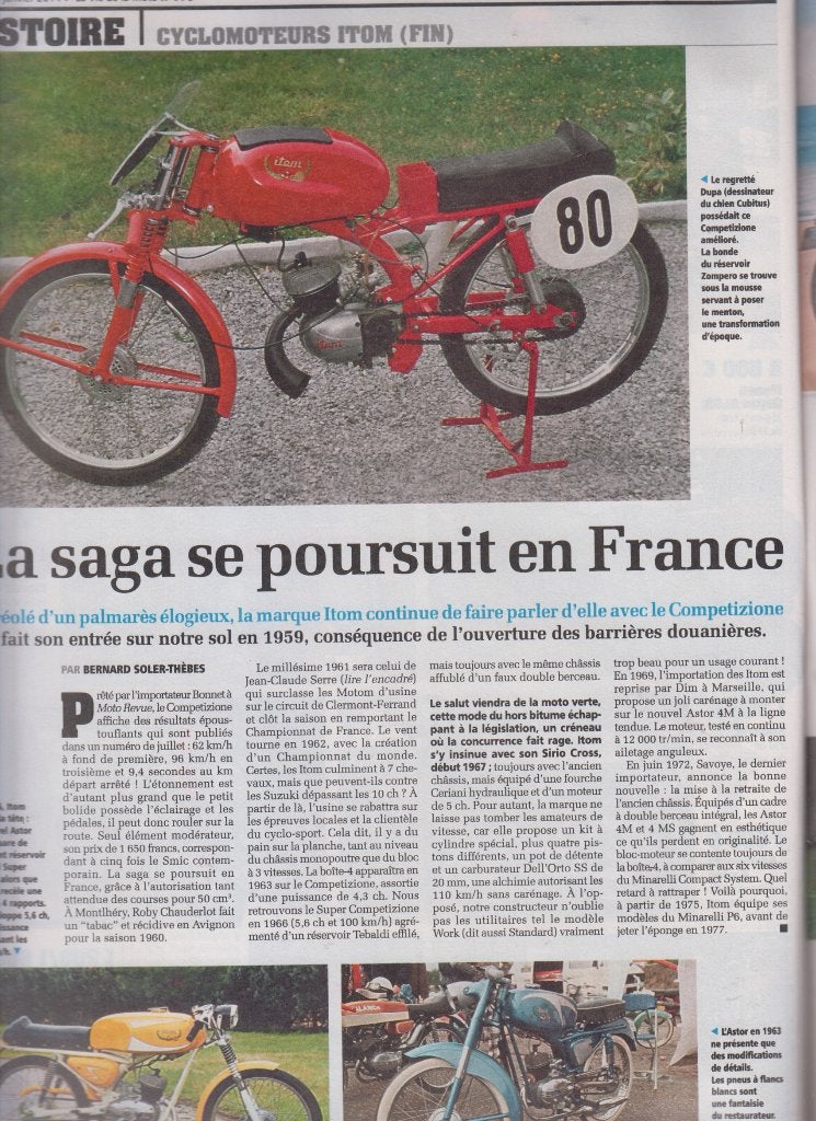Cyclomoteurs Itom collection, Verzenden