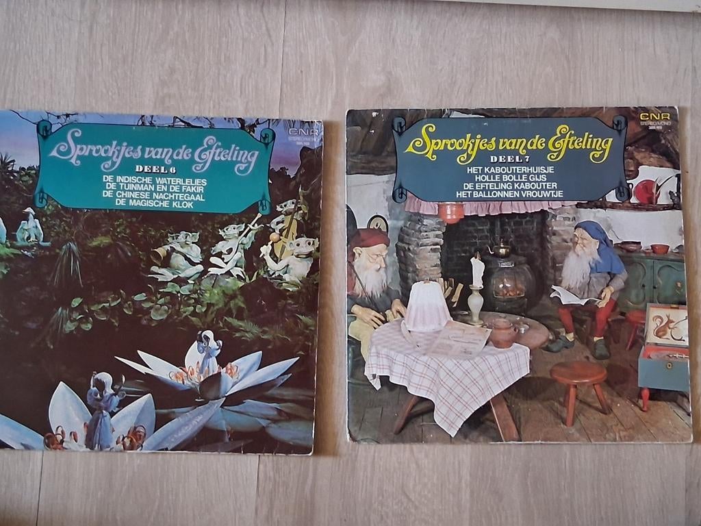Vinyl platen De Sprookjes van de Efteling deel 6 en 7, Ophalen of Verzenden, Gebruikt, Gebruiksvoorwerp