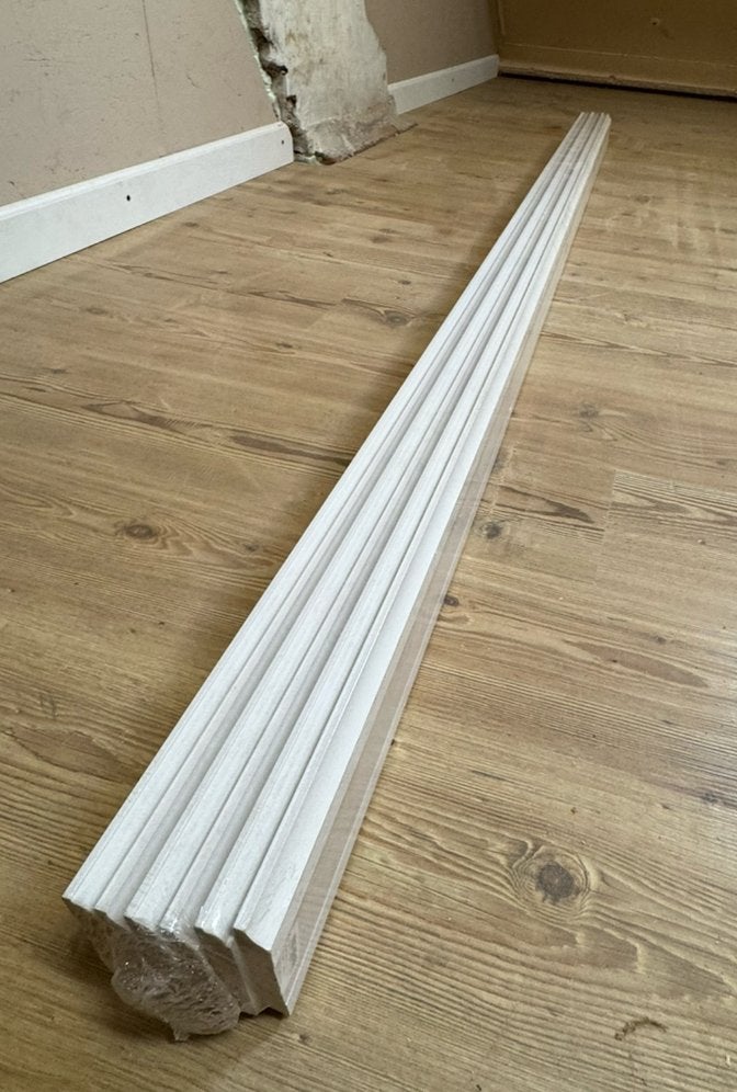 MDF vochtwerend plinten 15x90 2,44m lang (gegrond), Nieuw, 200 tot 250 cm, Plinten, Ophalen