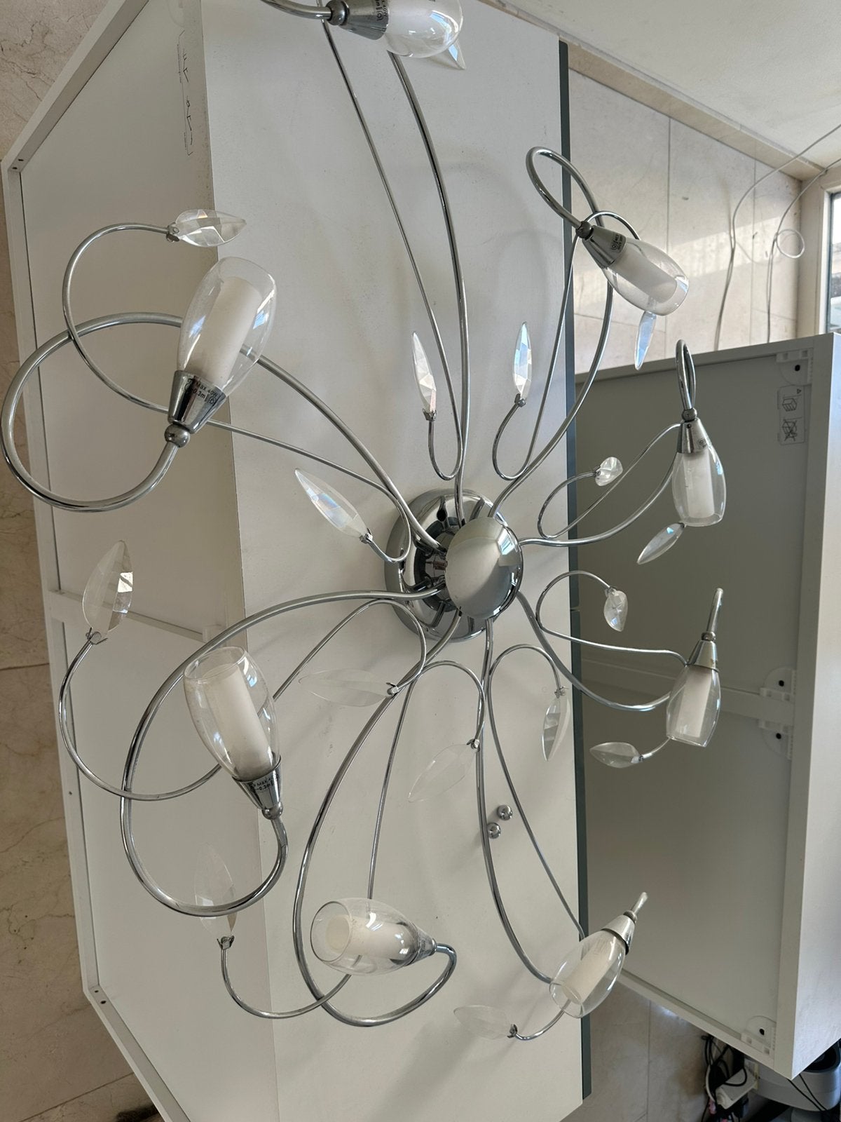 Design wand/plafondlamp, Ophalen, Zo goed als nieuw, Plafondlamp, Design