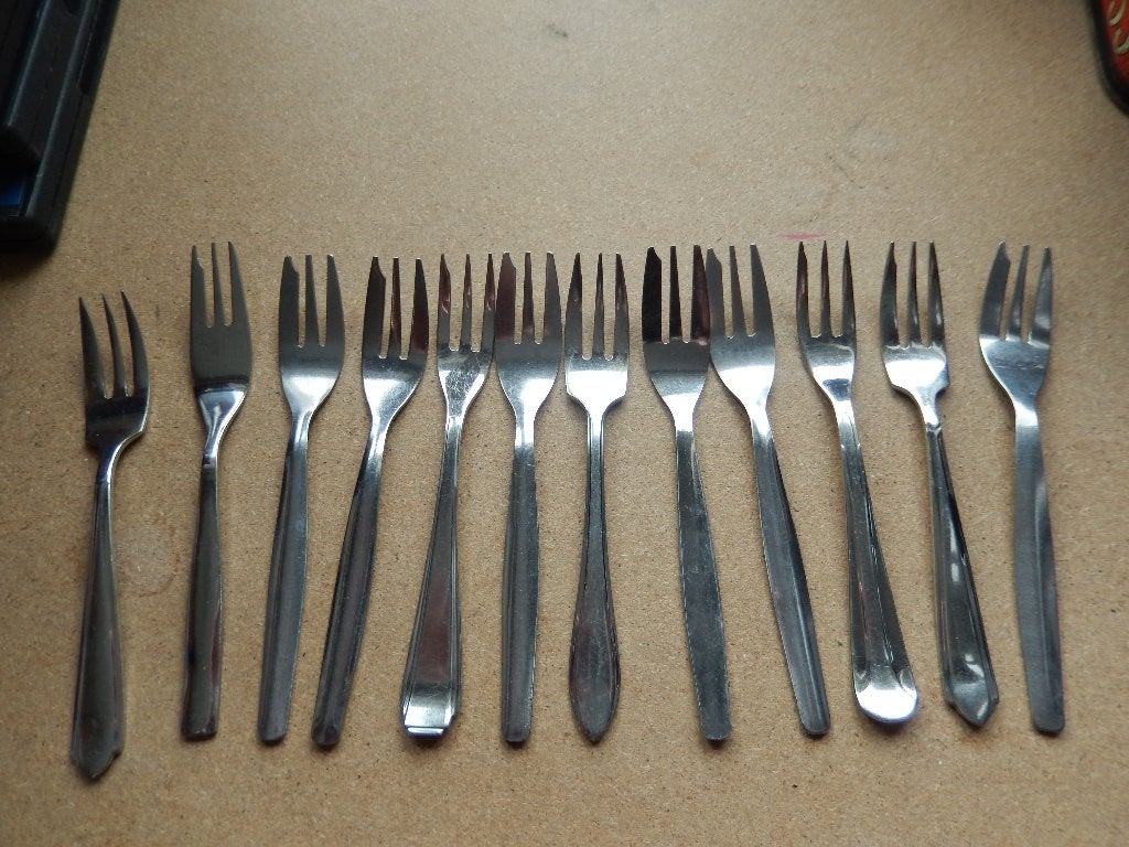 12 diverse kleine vorkjes, Ophalen of Verzenden, Gebruikt