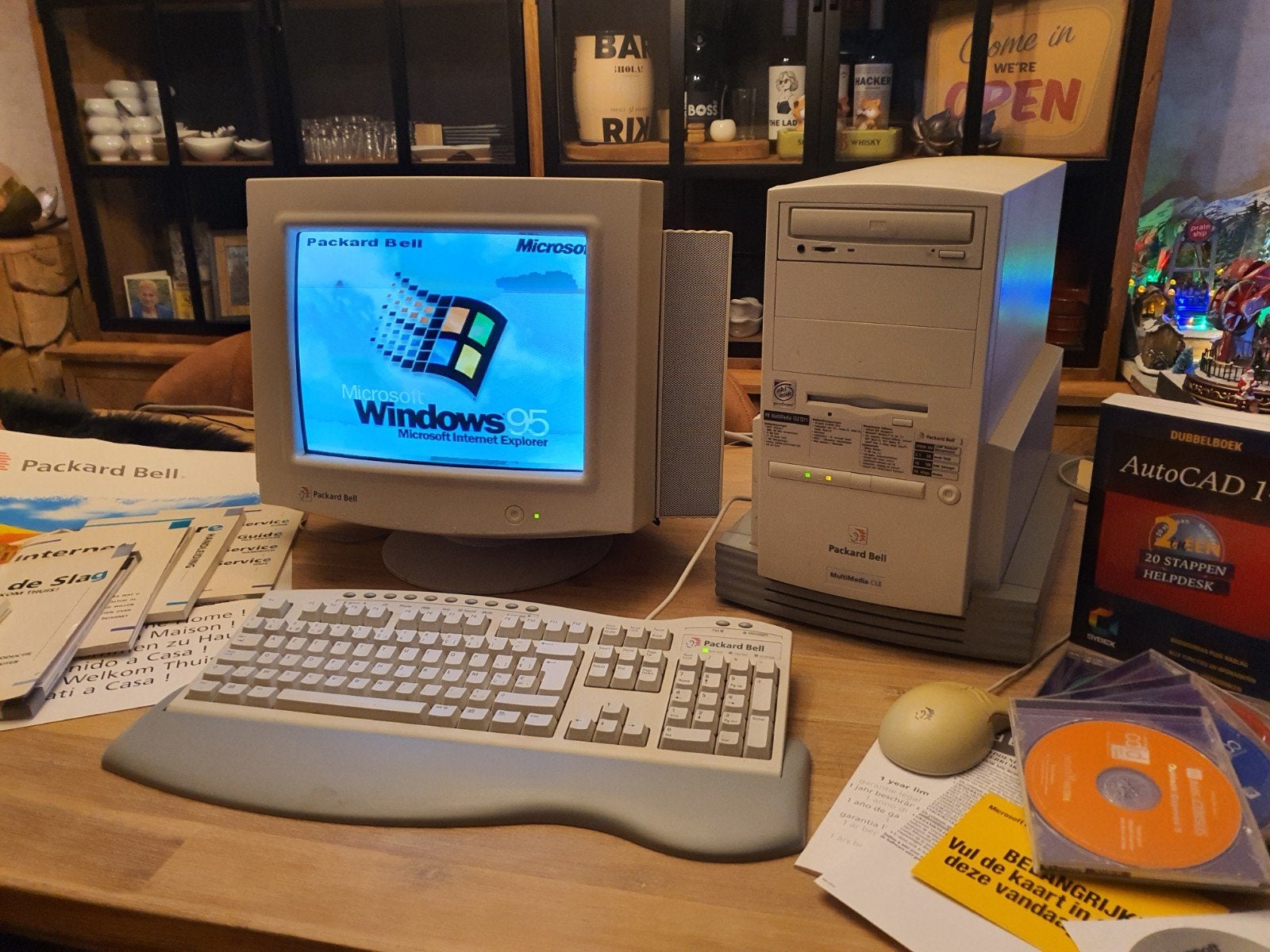 Packardbell CLE1211 multimedia p166mmx win95, Computers en Software, Vintage Computers, Ophalen