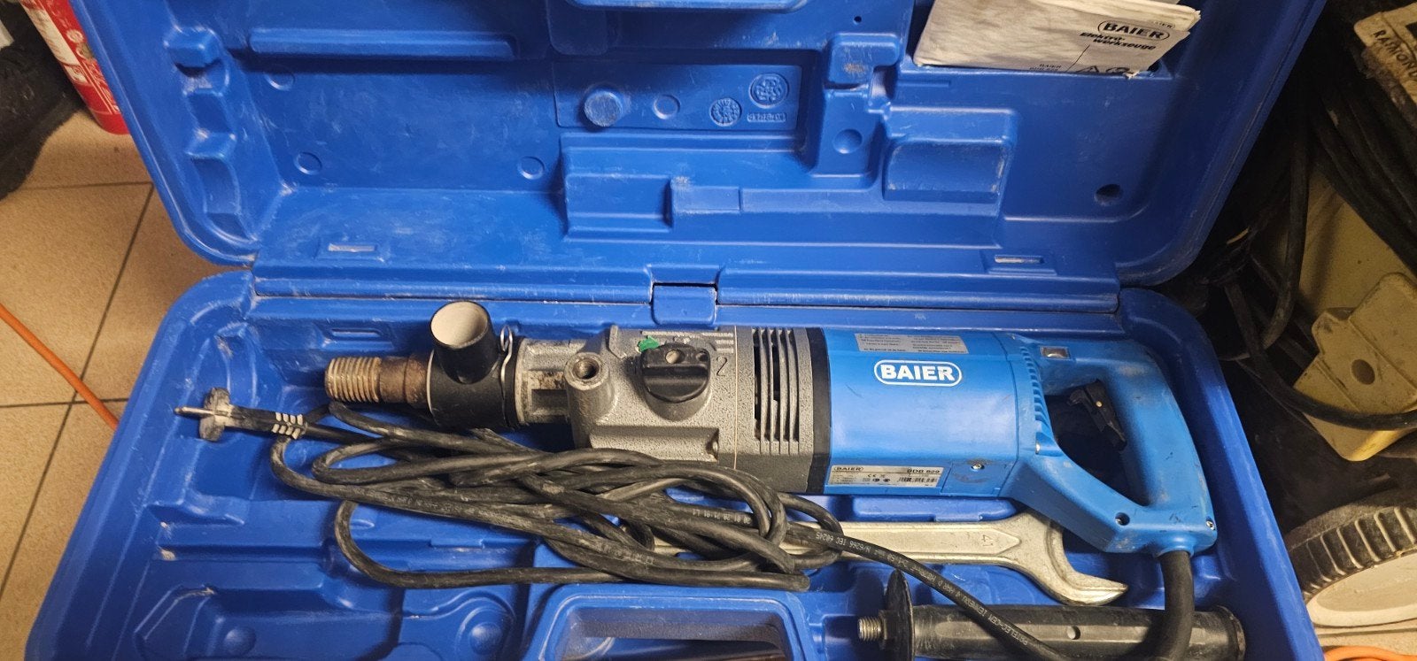 Perceuse à sec au diamant Baier BDB 829 - 2150W - En parfait, 600 watts ou plus, Comme neuf, Enlèvement, Perceuse
